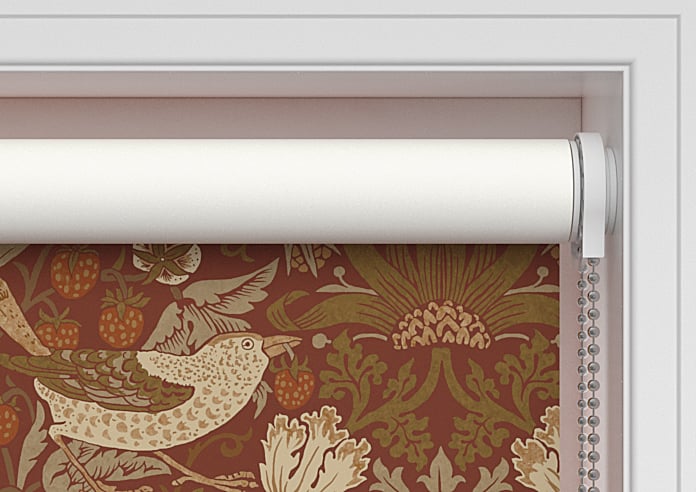 William Morris At Home Strawberry Thief, Acorn - Twist&Fit Roller Blind - Image 10
